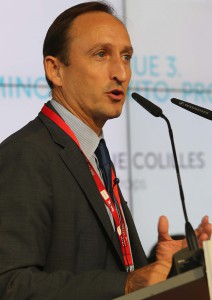 Enrique Colilles, gerente de Trops, durante su intervención en el II Encuentro Territorial del Agroalimentario Malagueño organizado por el Diario Sur