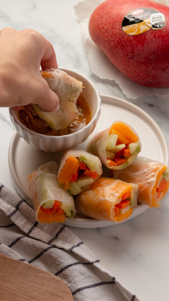 Rollitos Crujientes de Verduras con Papel de Arroz